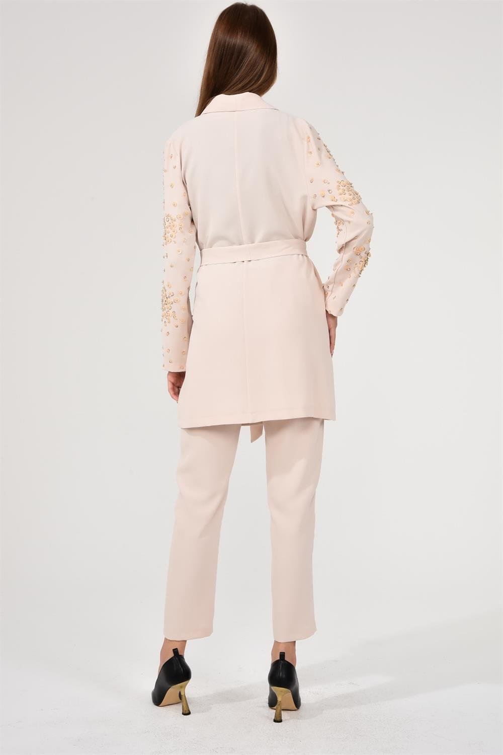 Kadın Abaya İkili Takım BEIGE