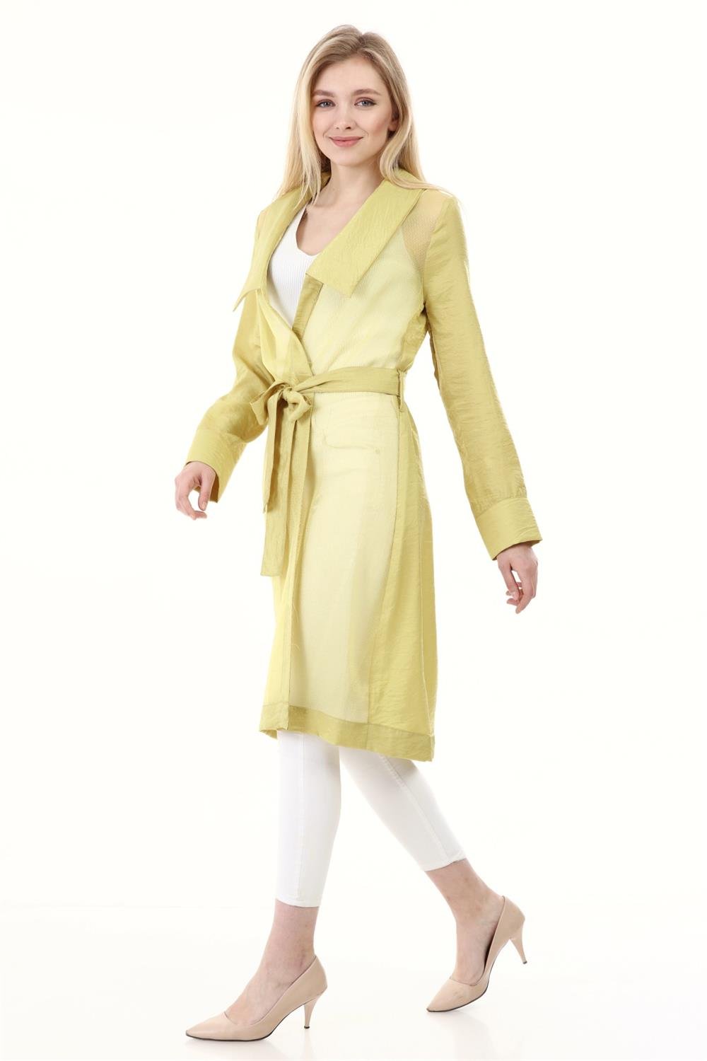 Kadın Abaya Safran