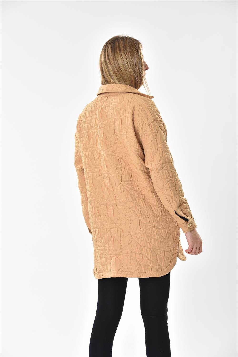 Kadın Capitone Gömlek BEIGE