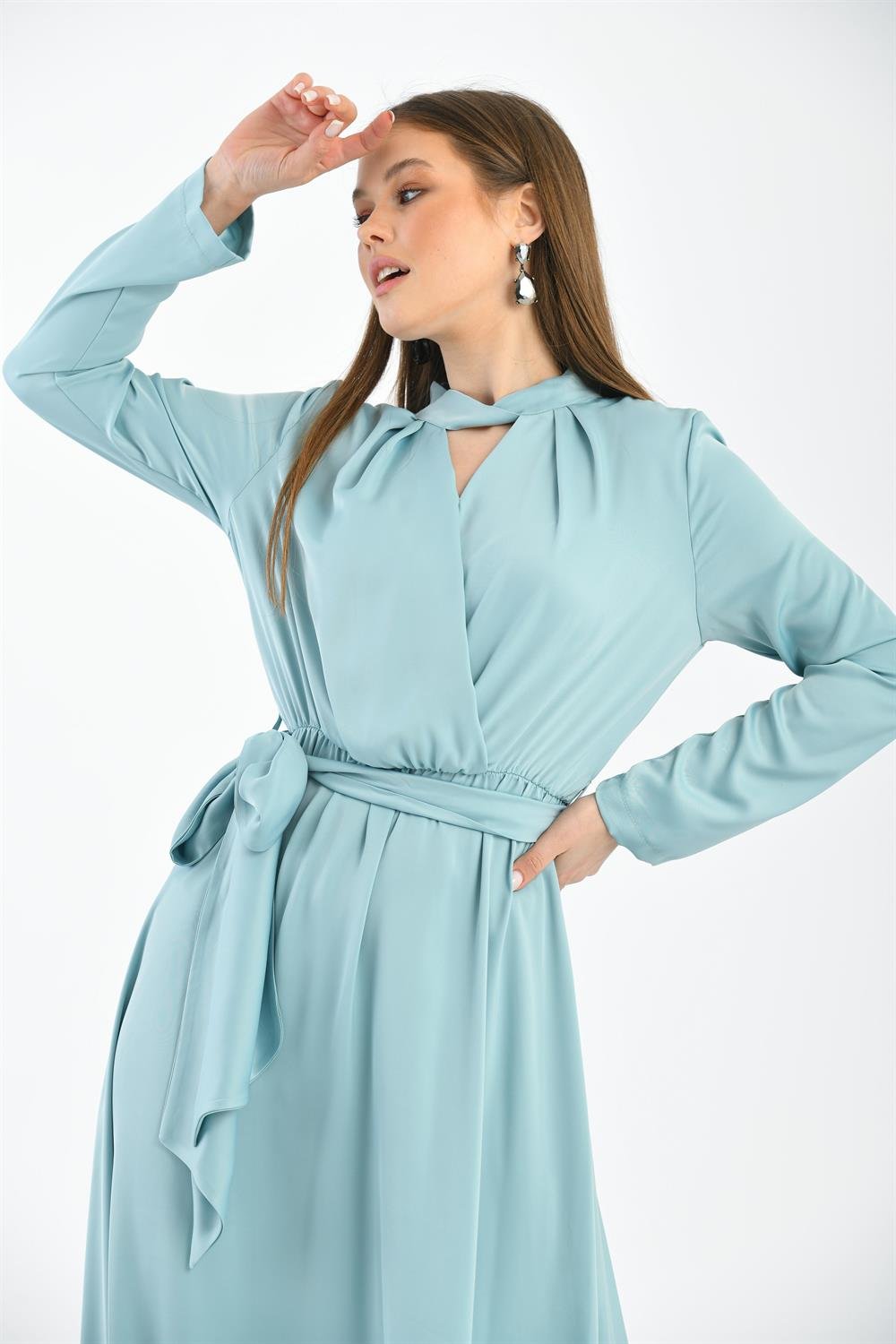Kadın Elegant Elbise MİNT
