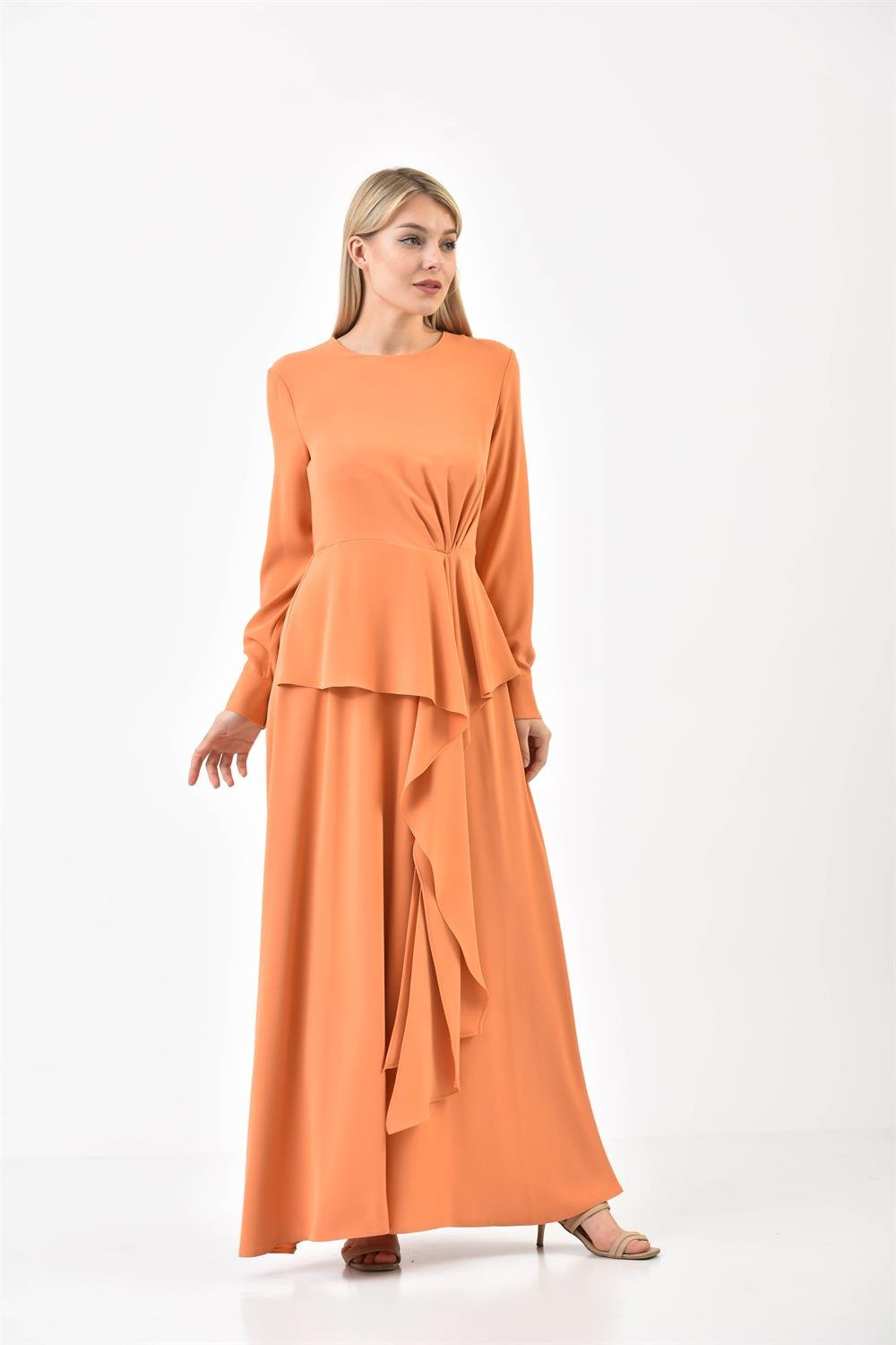Kadın Elegant Elbise ORANGE