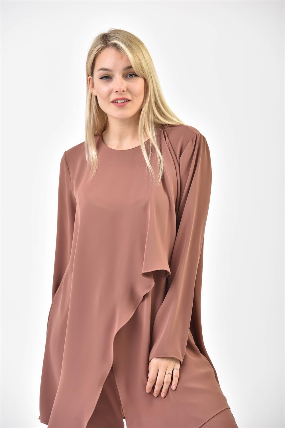 Kadın Elegant Takım KAHVE