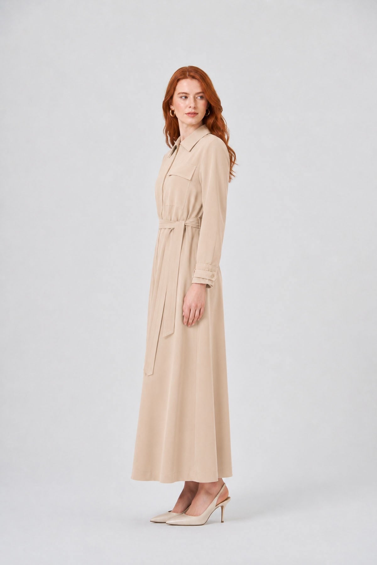 Kadın Erta Elbise Beige