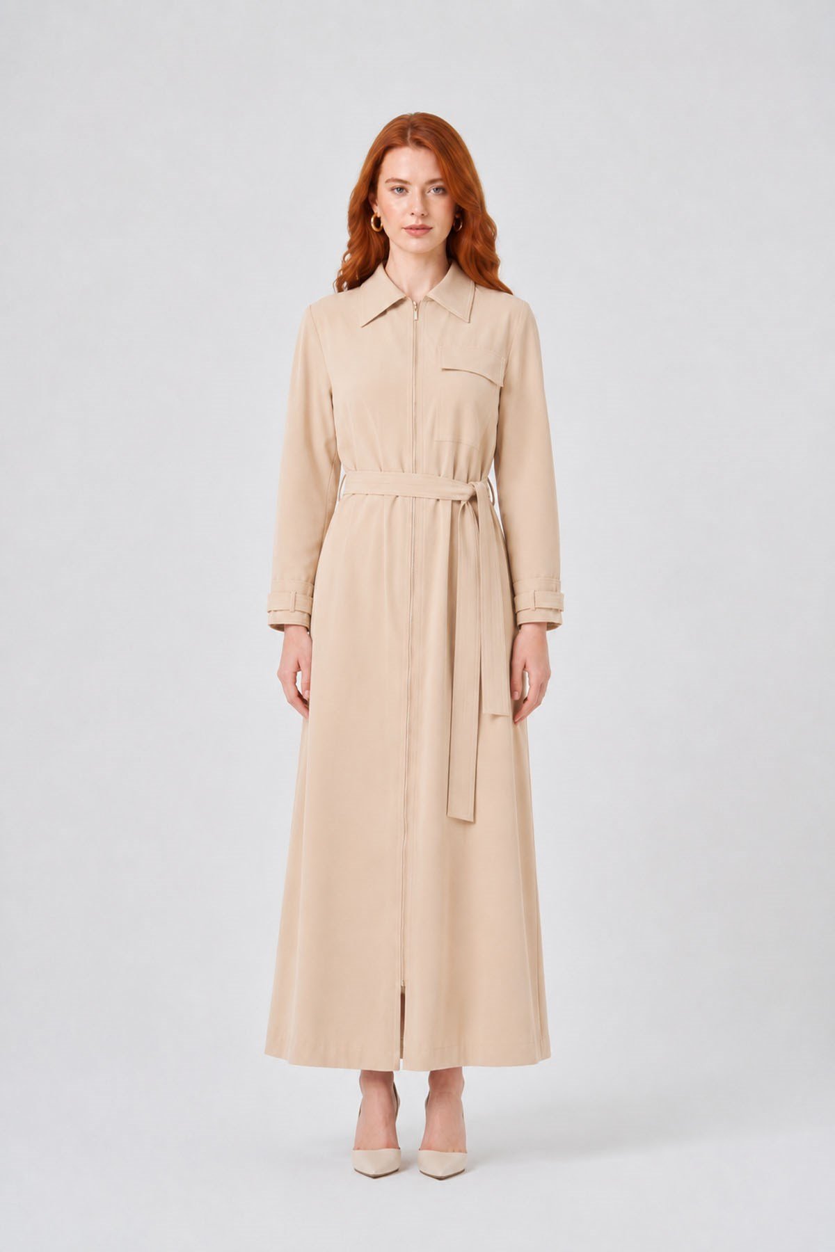 Kadın Erta Elbise Beige