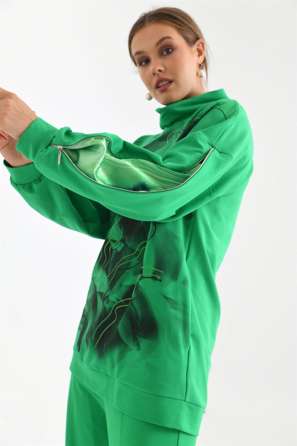 Kadın İki İp Baskılı Takım BENETTON