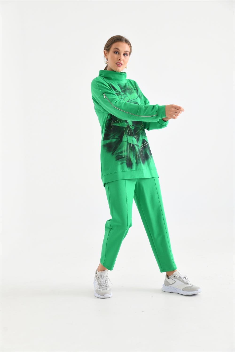 Kadın İki İp Baskılı Takım BENETTON