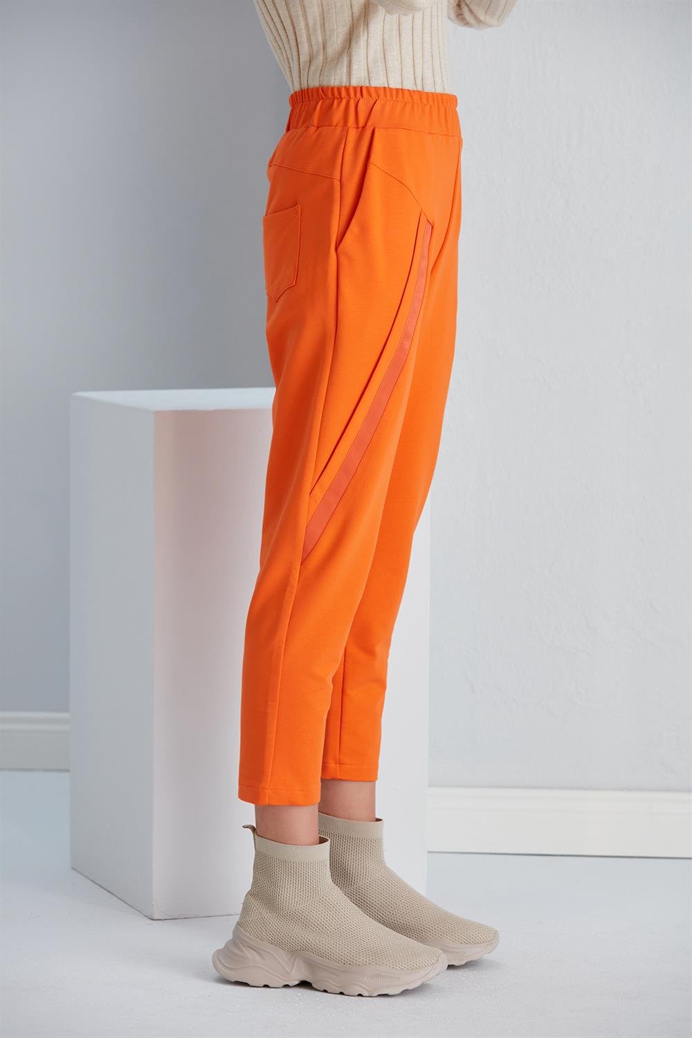 Kadın İki İplik Pantolon ORANGE