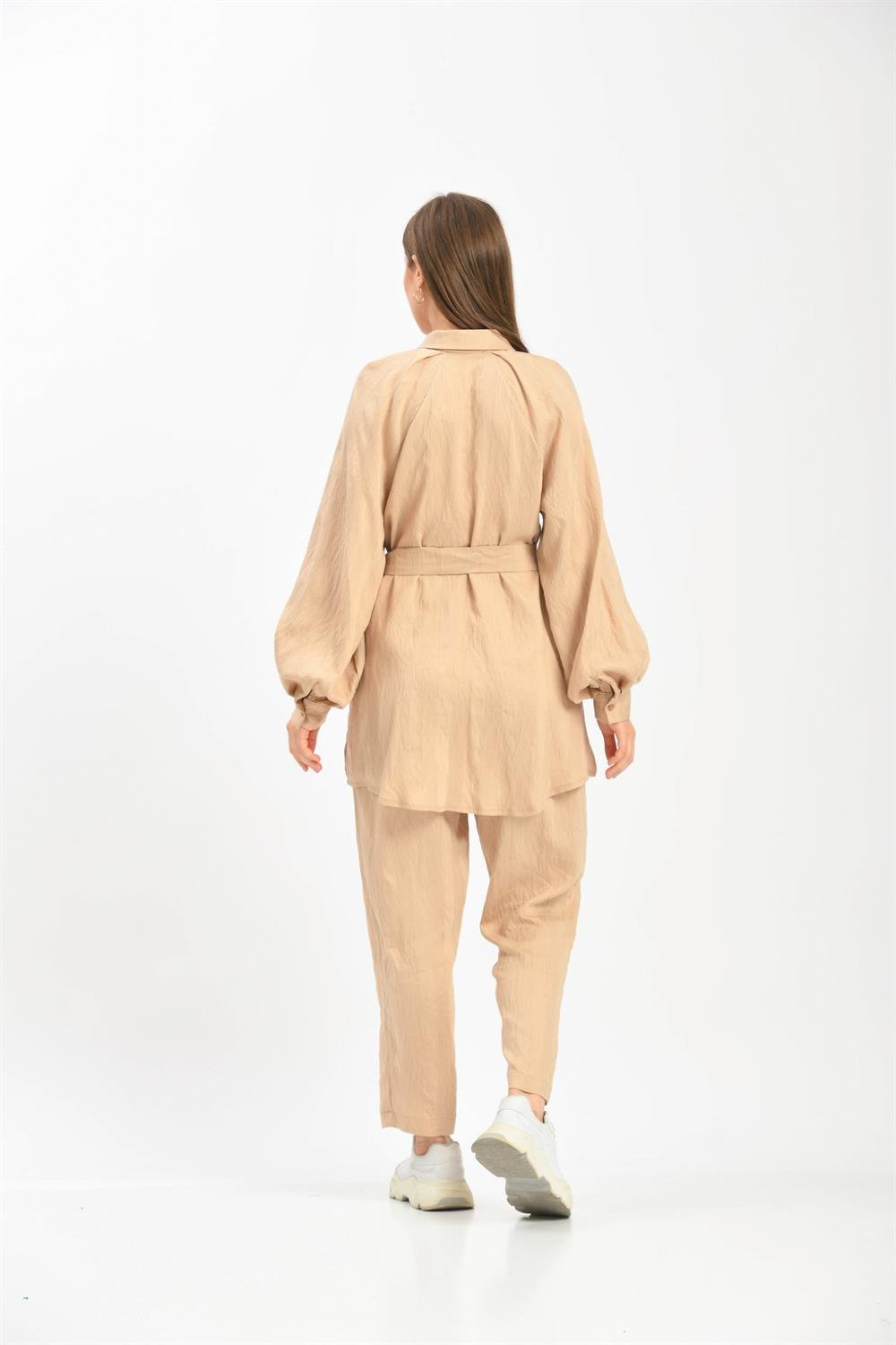 Kadın Keten Takım BEIGE