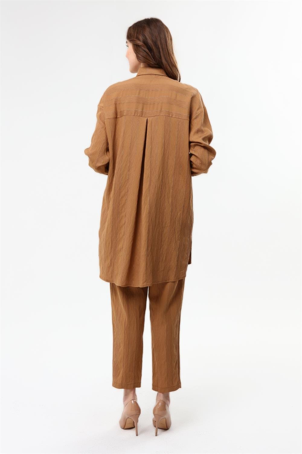 Kadın Keten Takım CAMEL