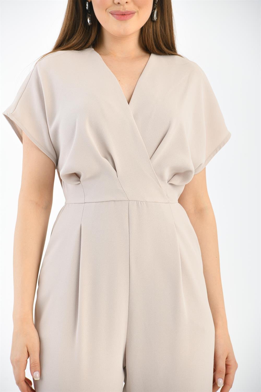Kadın Krep Tulum BEIGE