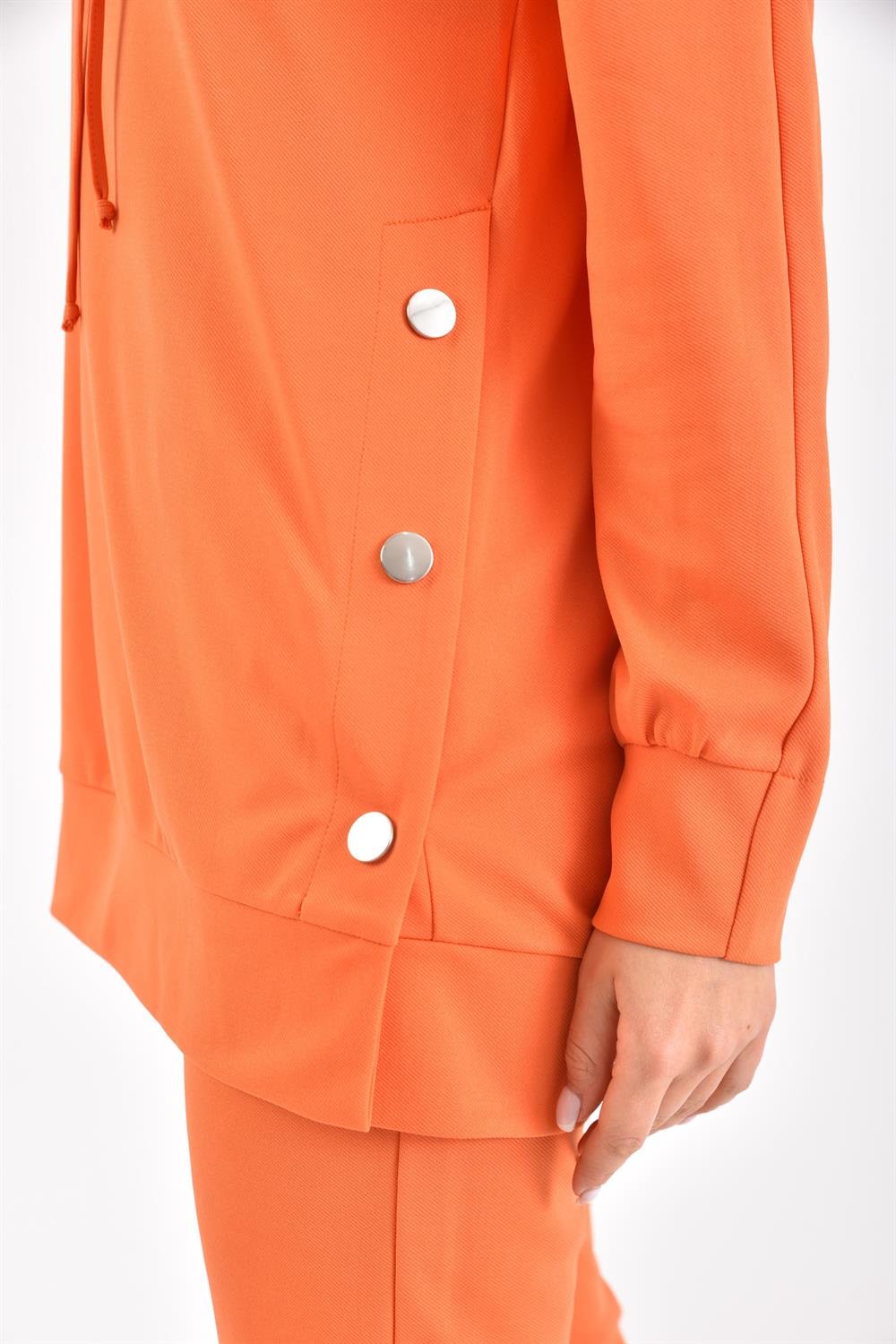Kadın Örme Krep İkili Takıma ORANGE