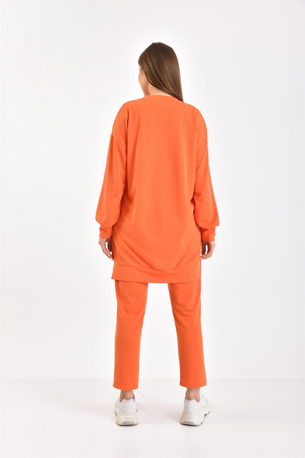 Kadın Örme Krep Takım ORANGE
