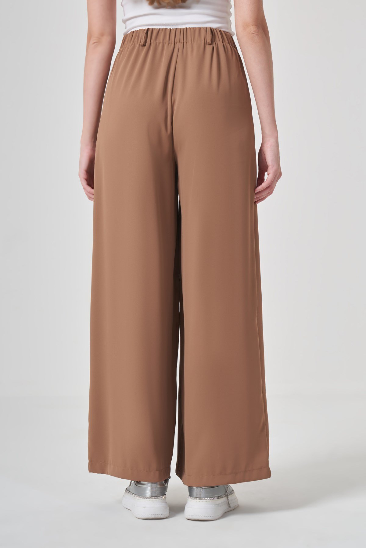 Kadın Palazo Pantolon Camel