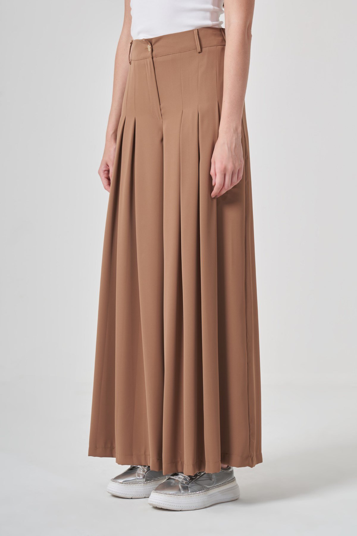 Kadın Palazo Pantolon Camel