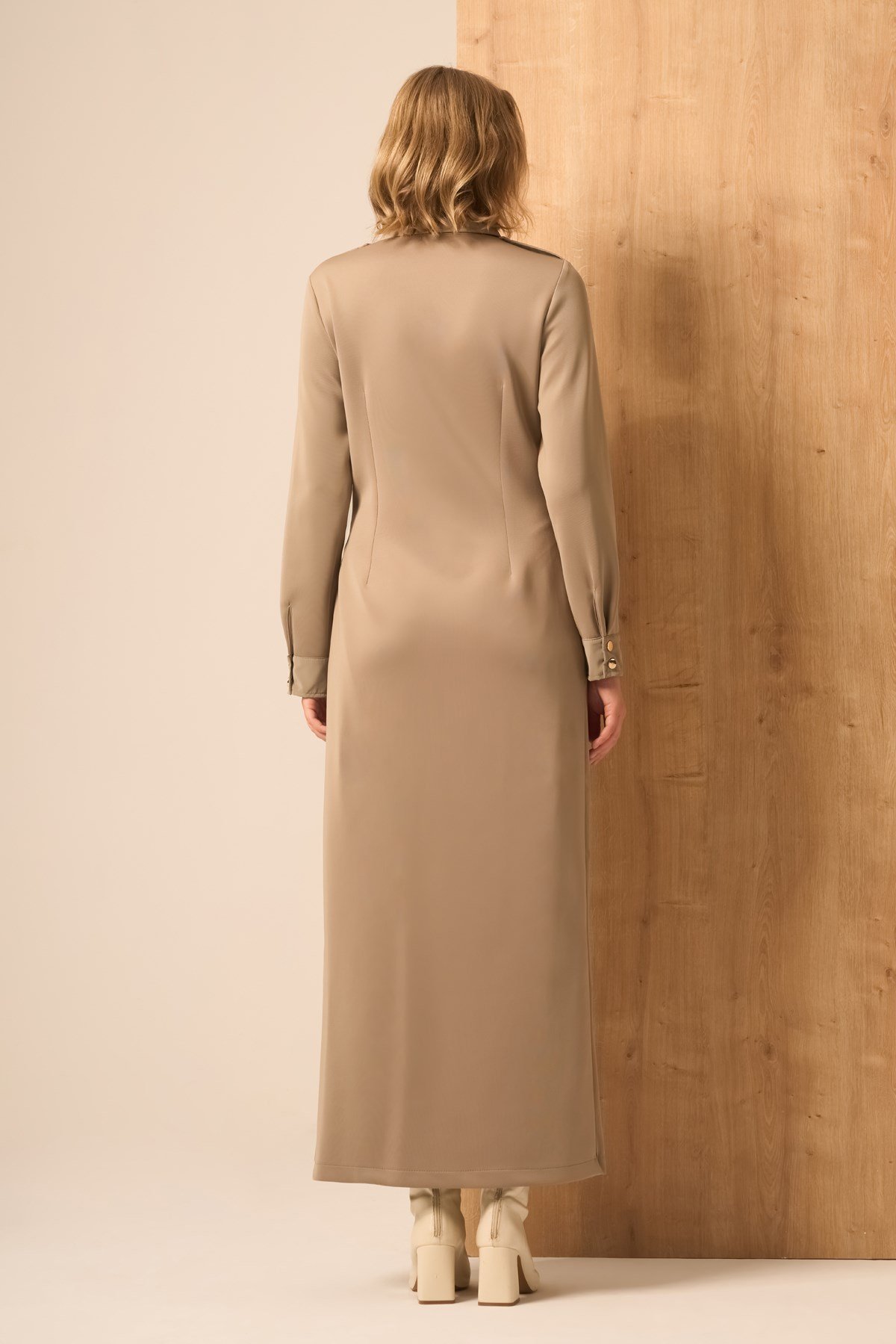 Kadın Safir Elbise Beige