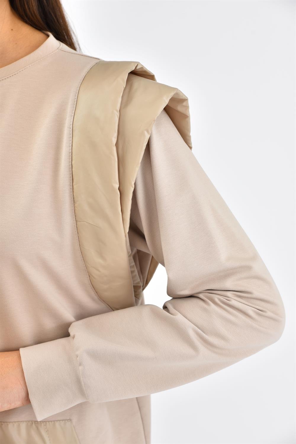 Kadın Safir İki İp Takım BEIGE