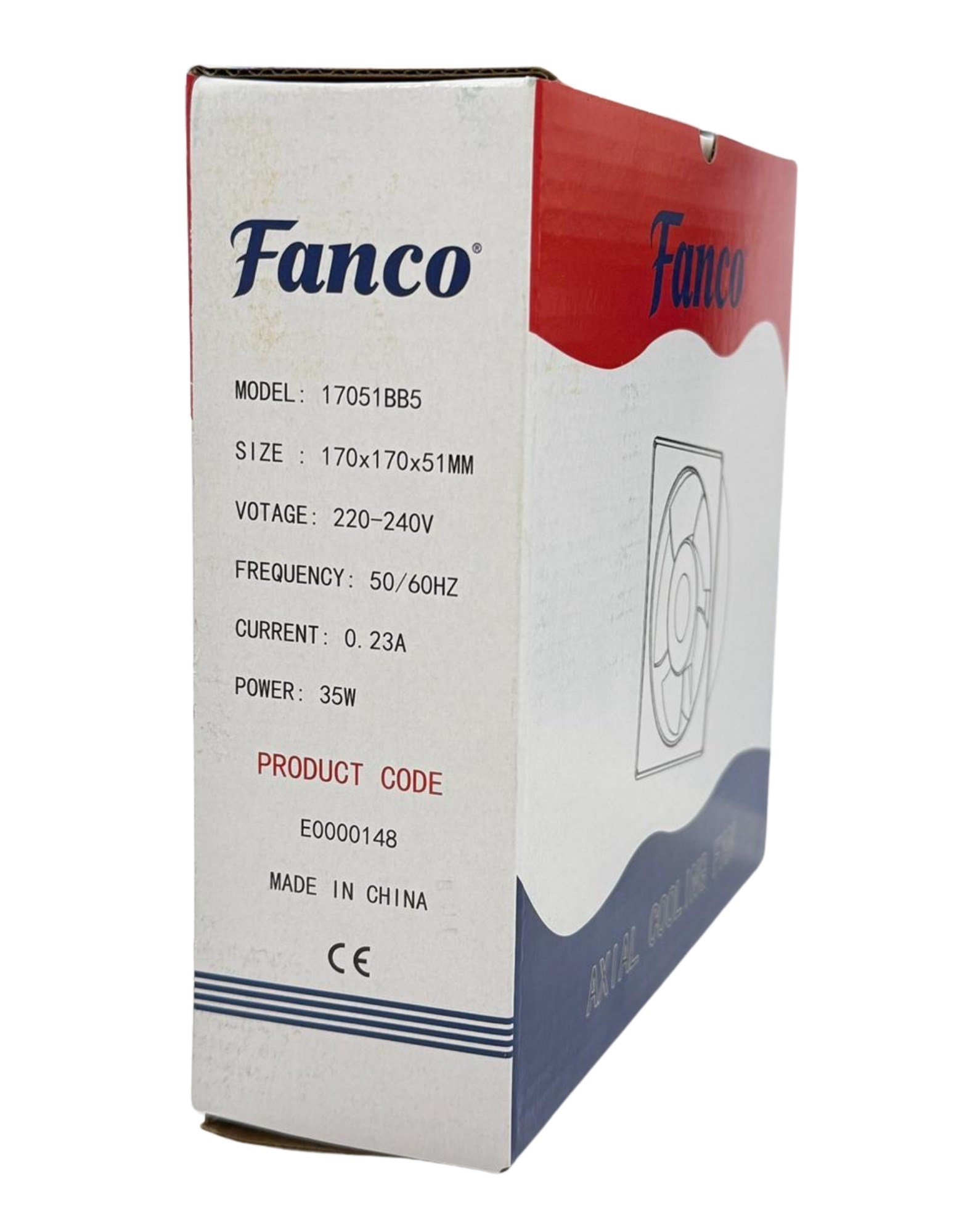 Fanco 17*17*51mm Kare Fan