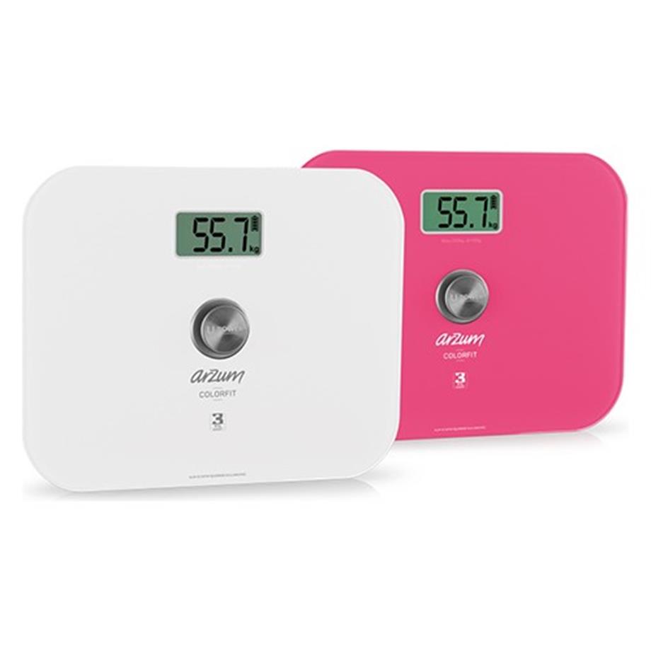 Arzum AR5034 Colorfit Çevre Dostu Pembe Cam Dijital Baskül