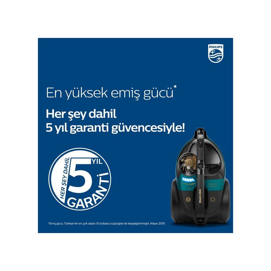 Philips Marathon Ultimate XB9185/07 Toz Torbasız Elektrikli Süpürge
