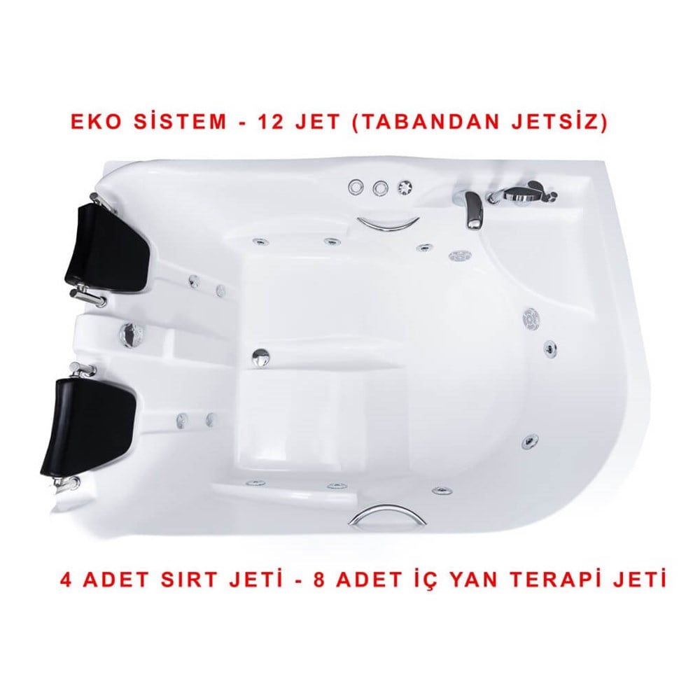 170 x 120 Çift Kişilik Jakuzi - SOL