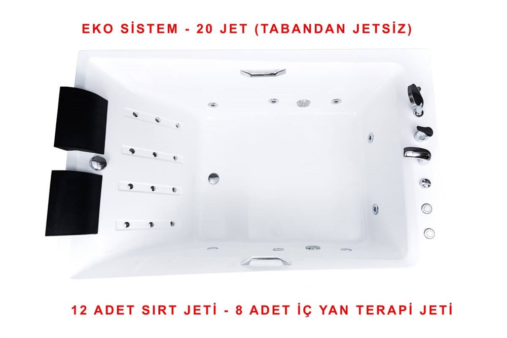 185 x 120 Çift Kişilik Jakuzi