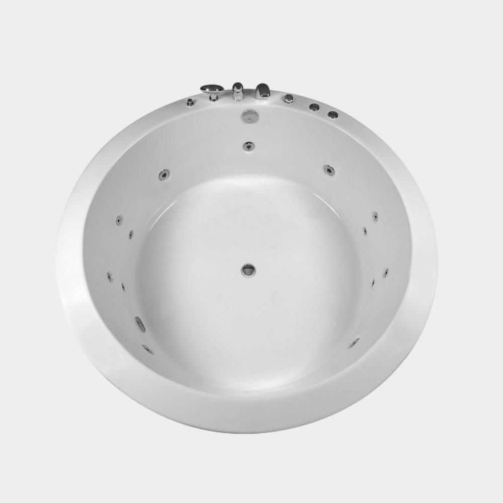 Q 160 CM Çift Kişilik Yuvarlak Gömme Jakuzi - Panelsiz