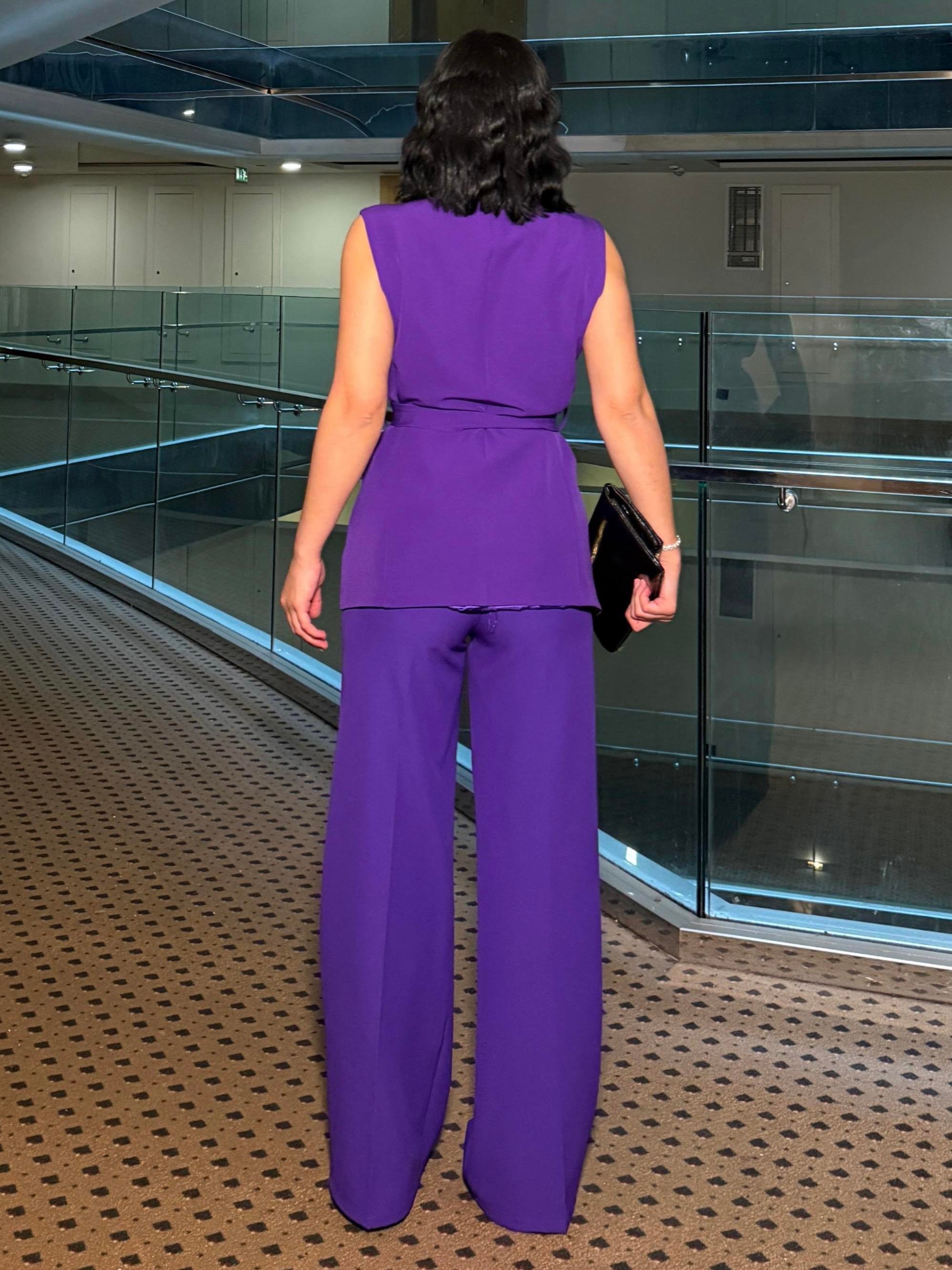 Atlans Yelekli Takım Mor 