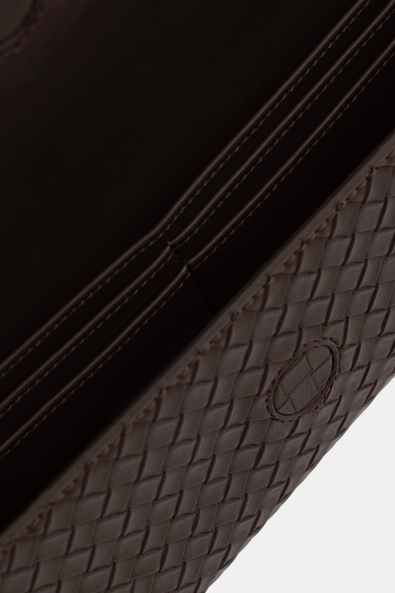 Aurelia Clutch - Kadın Clutch Çanta Örgü Dokulu Zarif El Çantası Kahverengi
