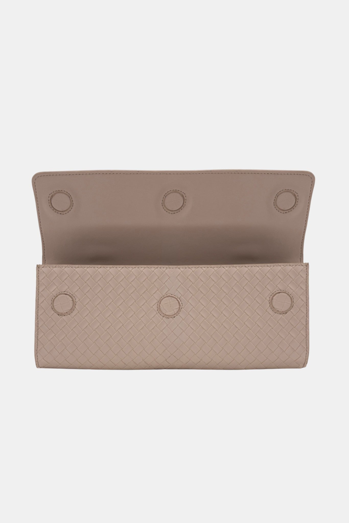 Aurelia Clutch - Kadın Clutch Çanta Örgü Dokulu Zarif El Çantası Krem
