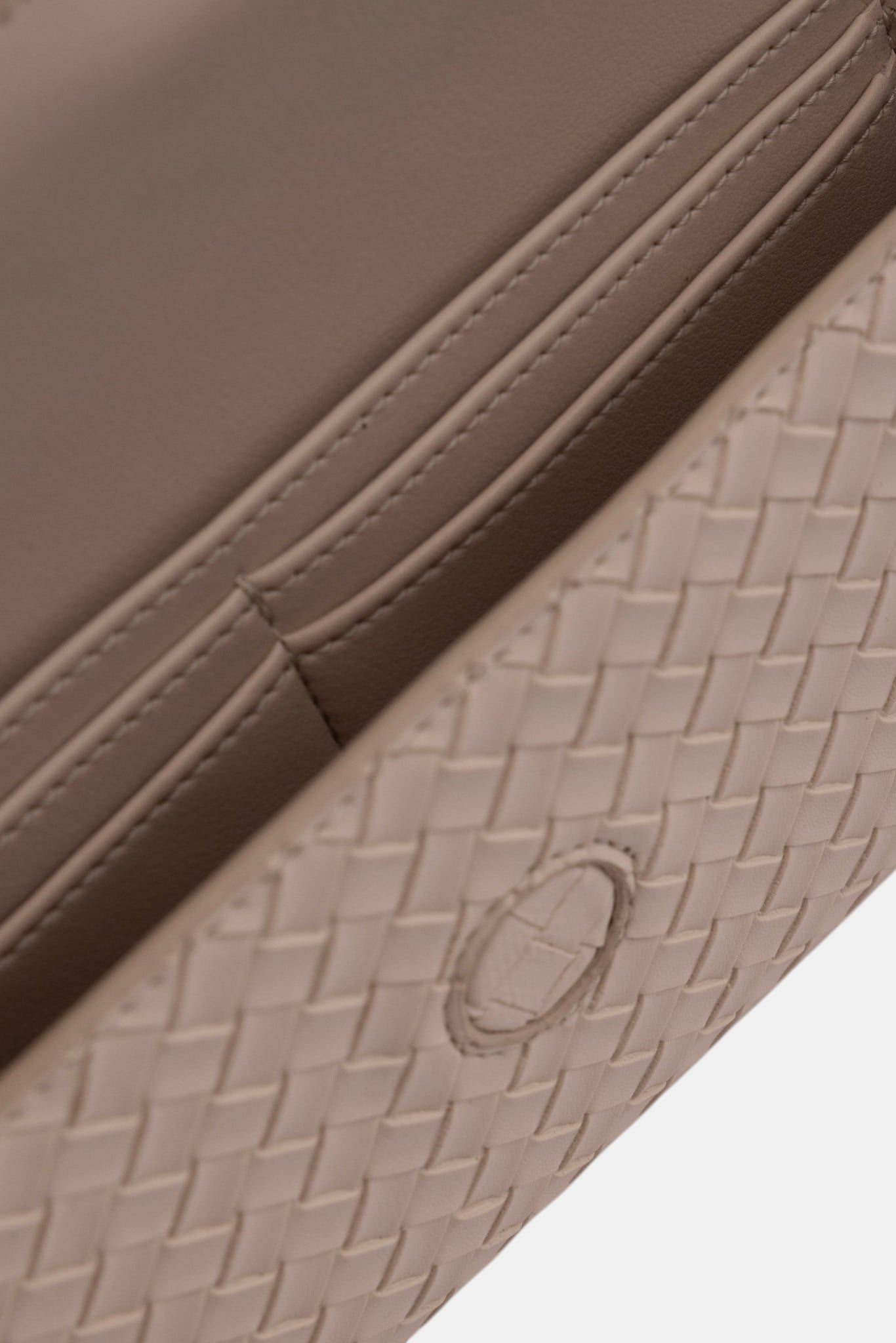 Aurelia Clutch - Kadın Clutch Çanta Örgü Dokulu Zarif El Çantası Krem
