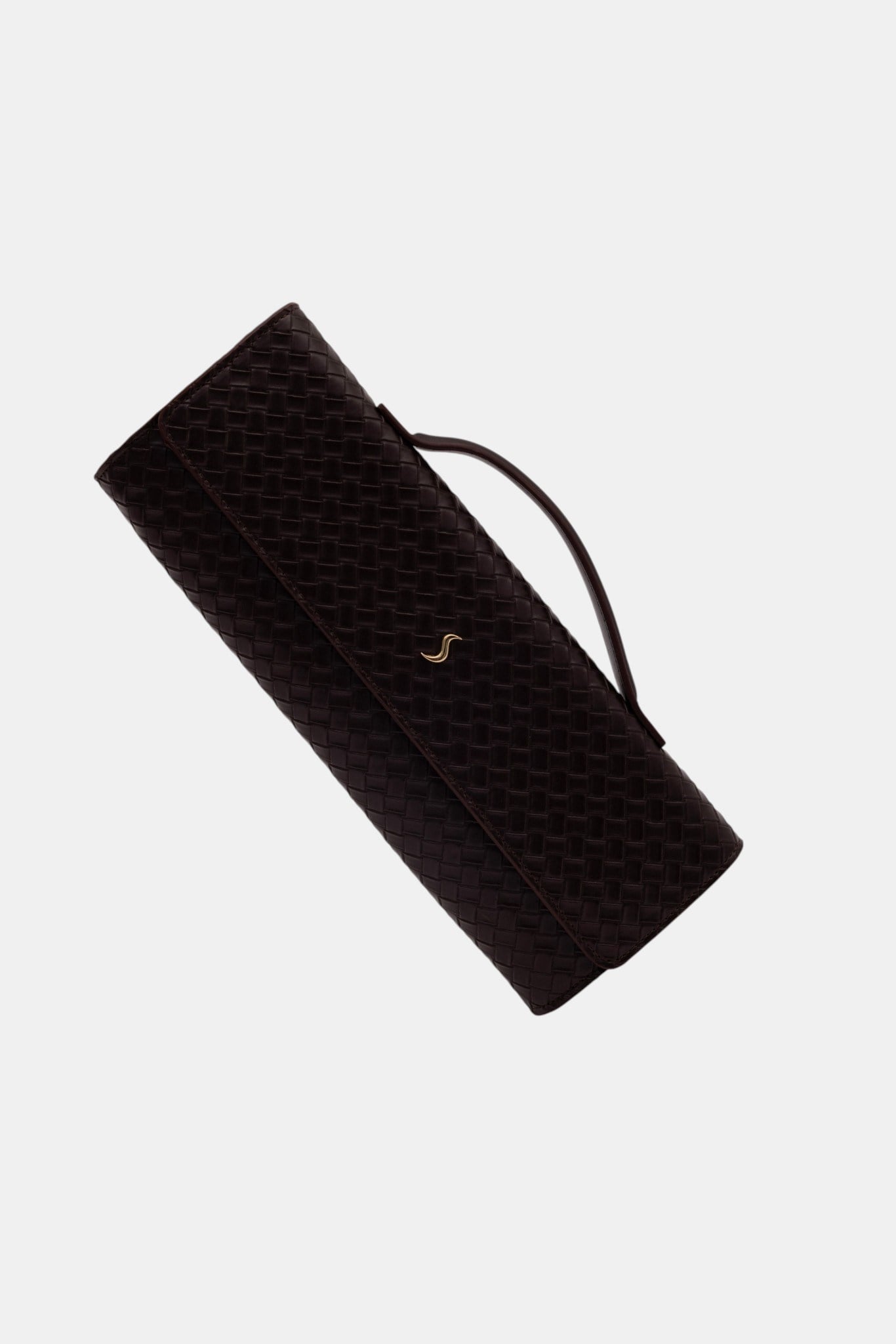 Aurelia Clutch - Kadın Clutch Çanta Örgü Dokulu Zarif El Çantası Siyah