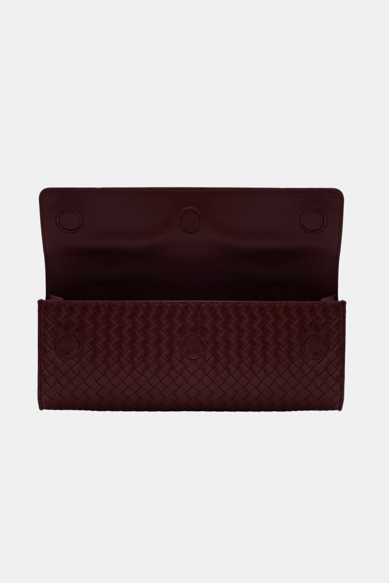 Aurelia Clutch - Kadın Clutch Çanta Örgü Dokulu Zarif El Çantası Bordo