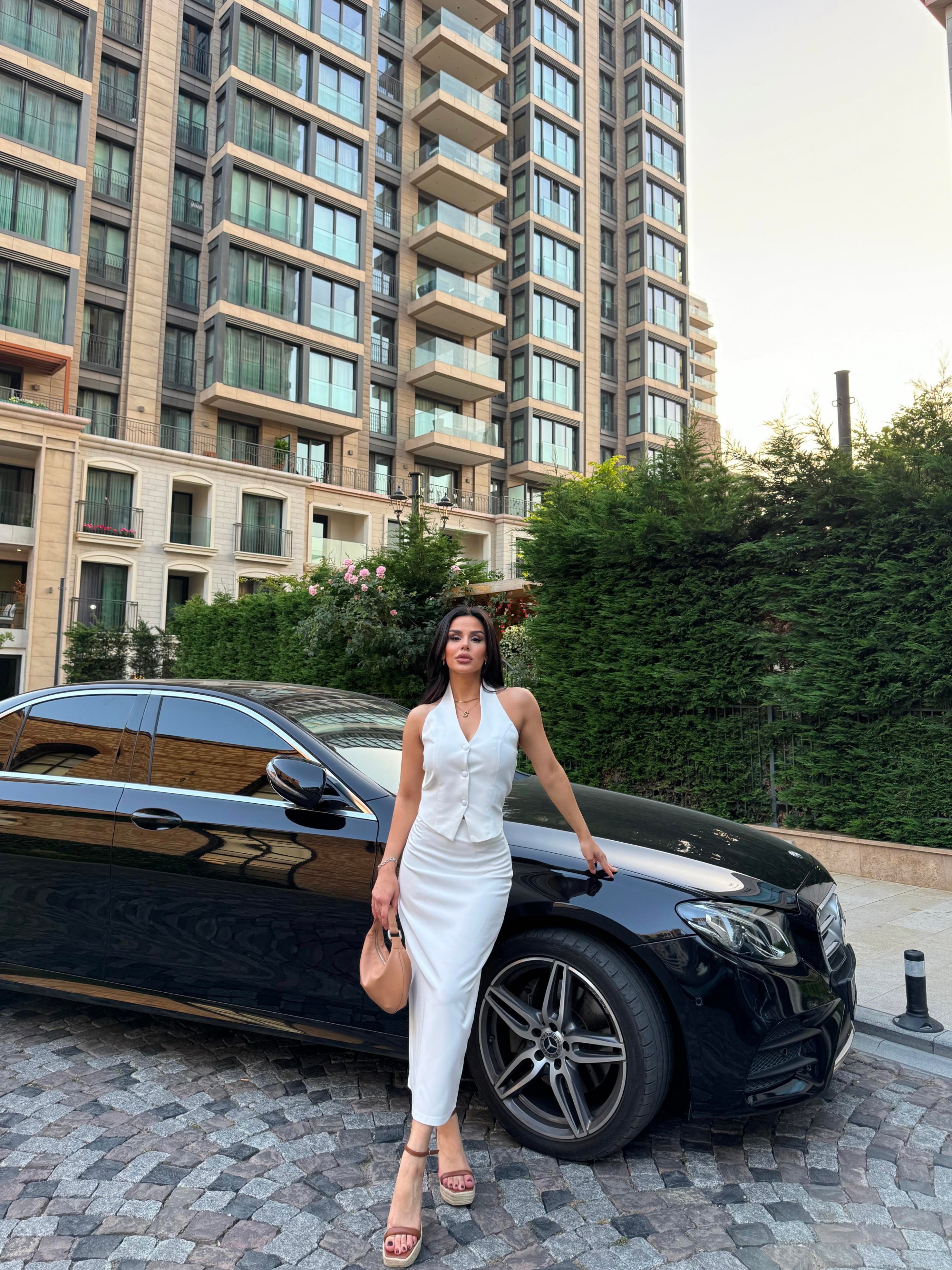 Business Üçlü Takım Beyaz