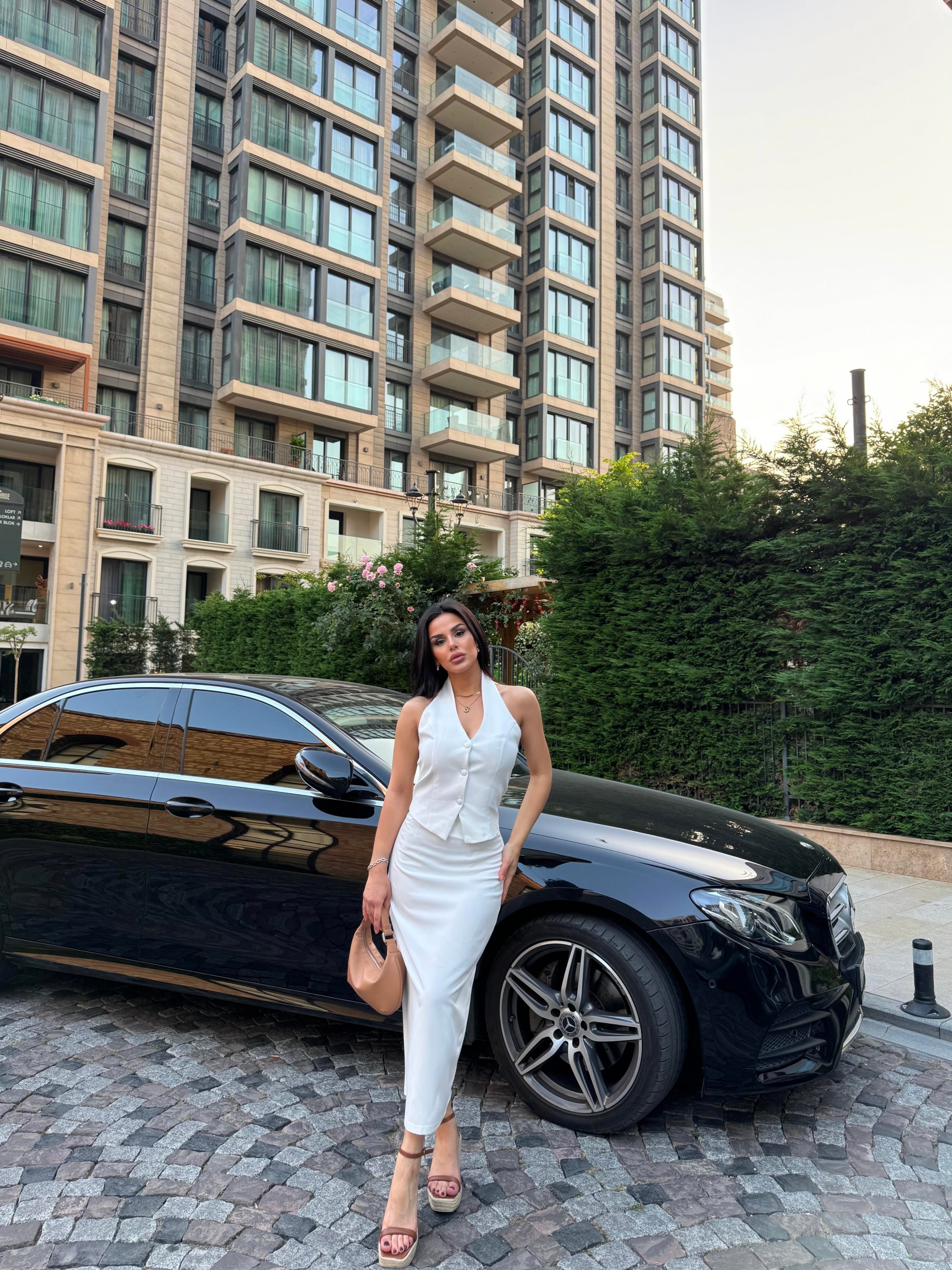 Business Üçlü Takım Beyaz