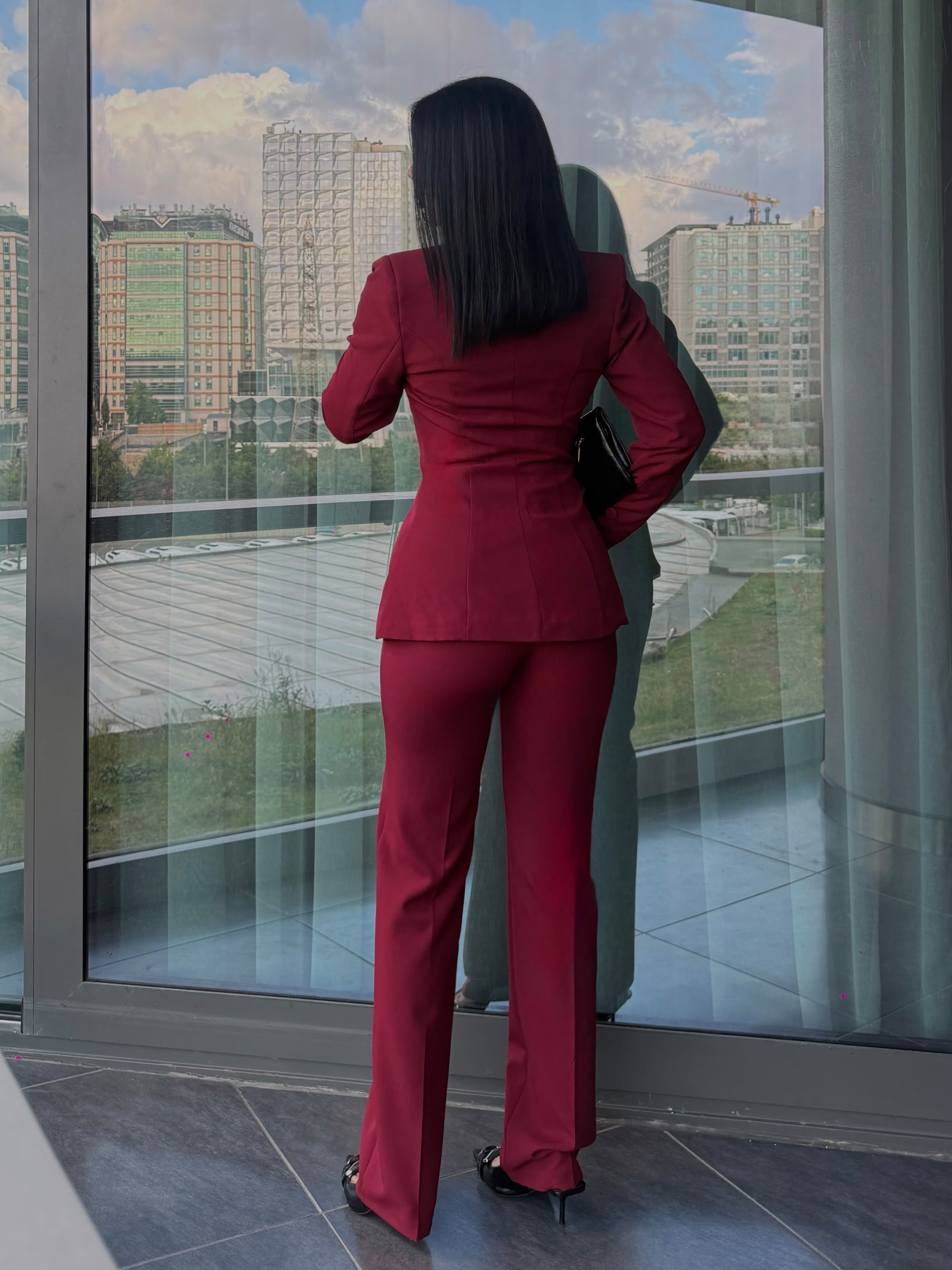 Chake Tasarım Takım Bordo