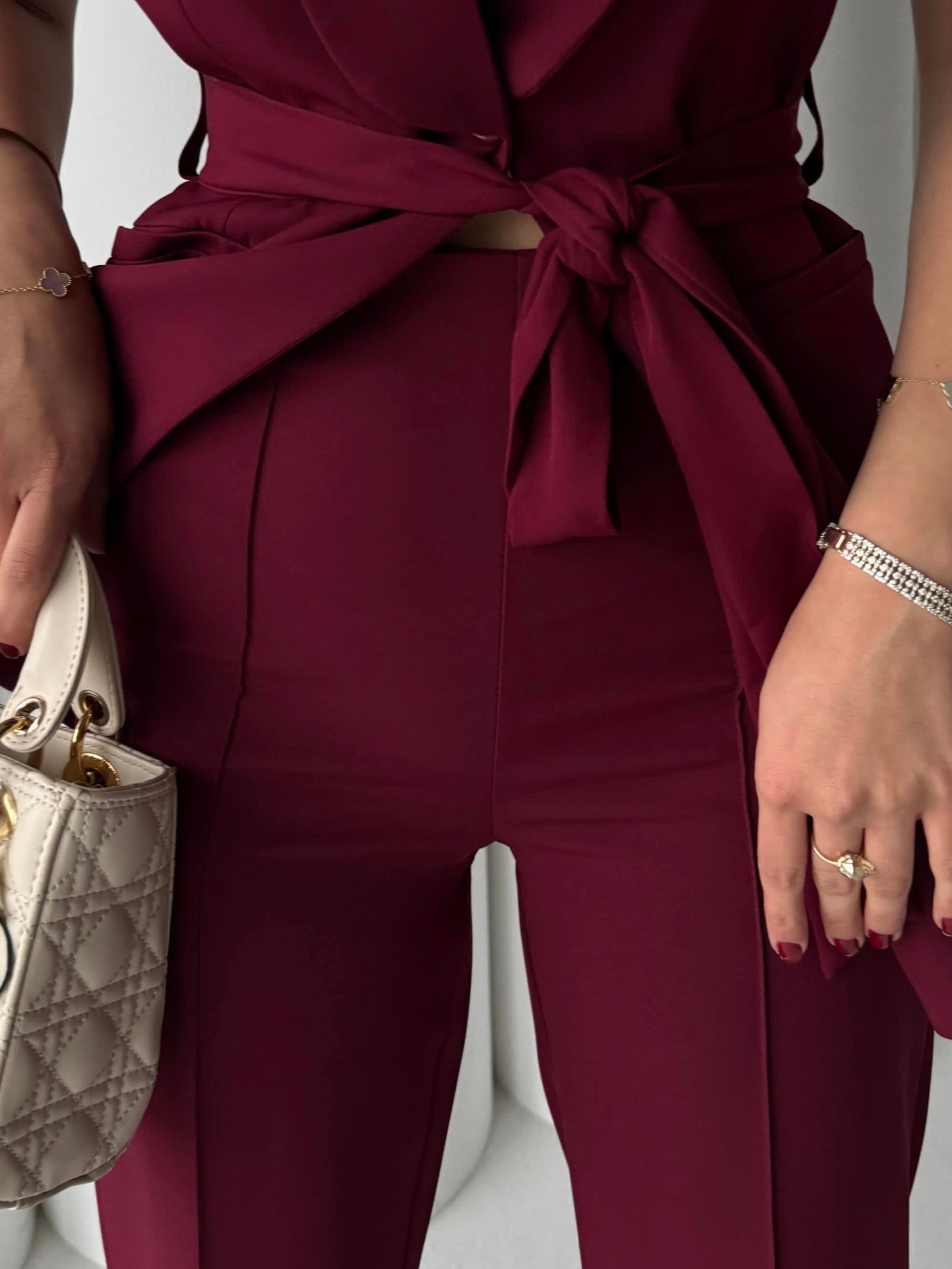 Craft Yelekli Takım Bordo