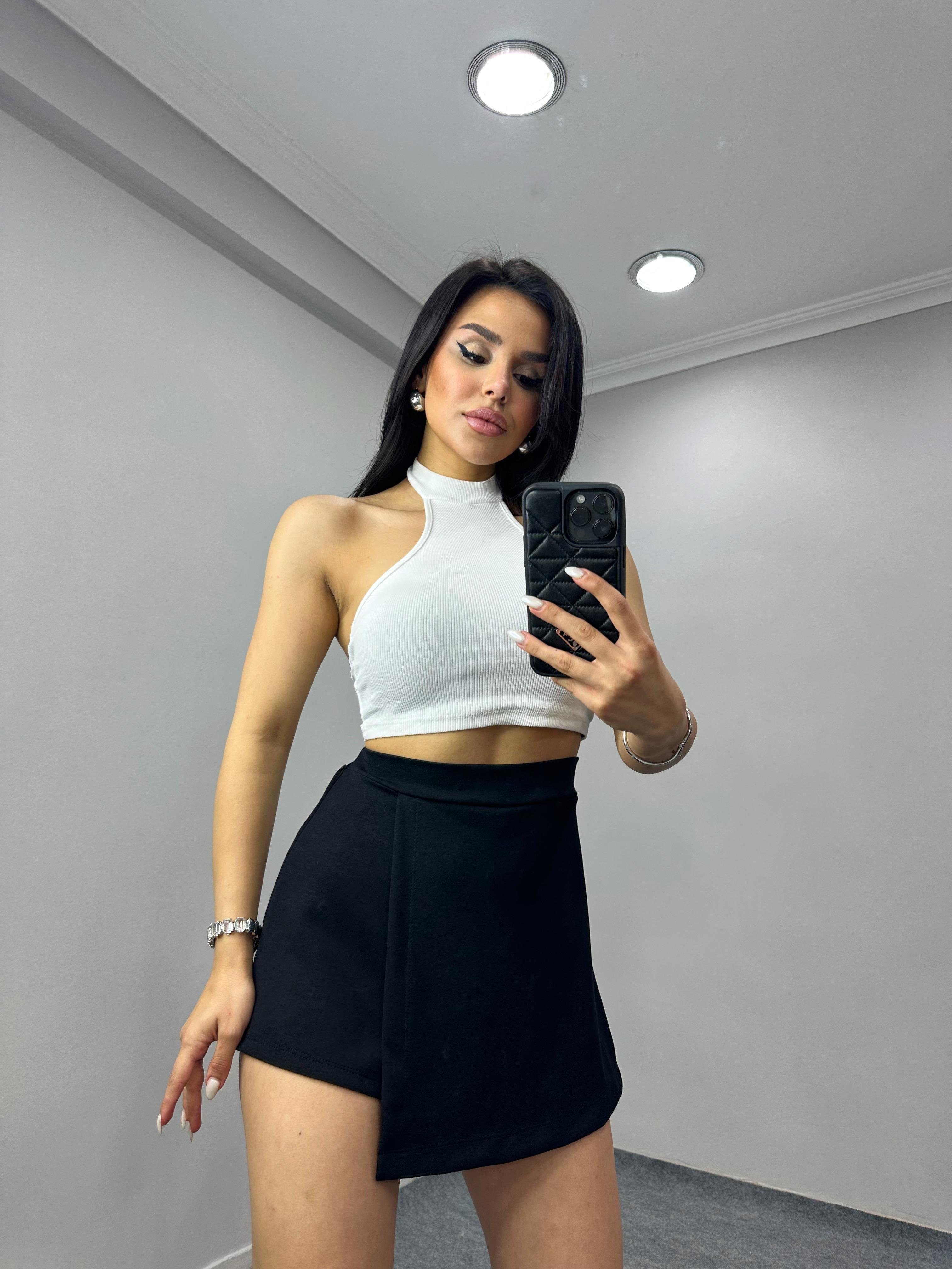Cute Şortlu Etek Siyah