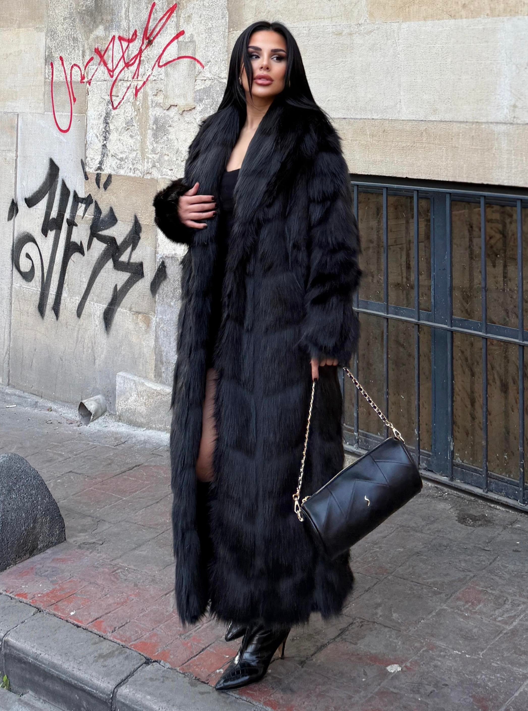 Diva Kürk Siyah