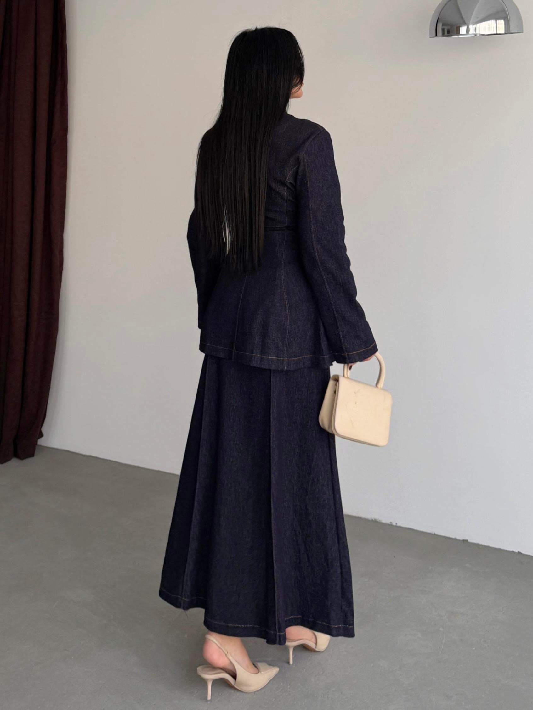 Floris Etekli Denim Takım Lacivert