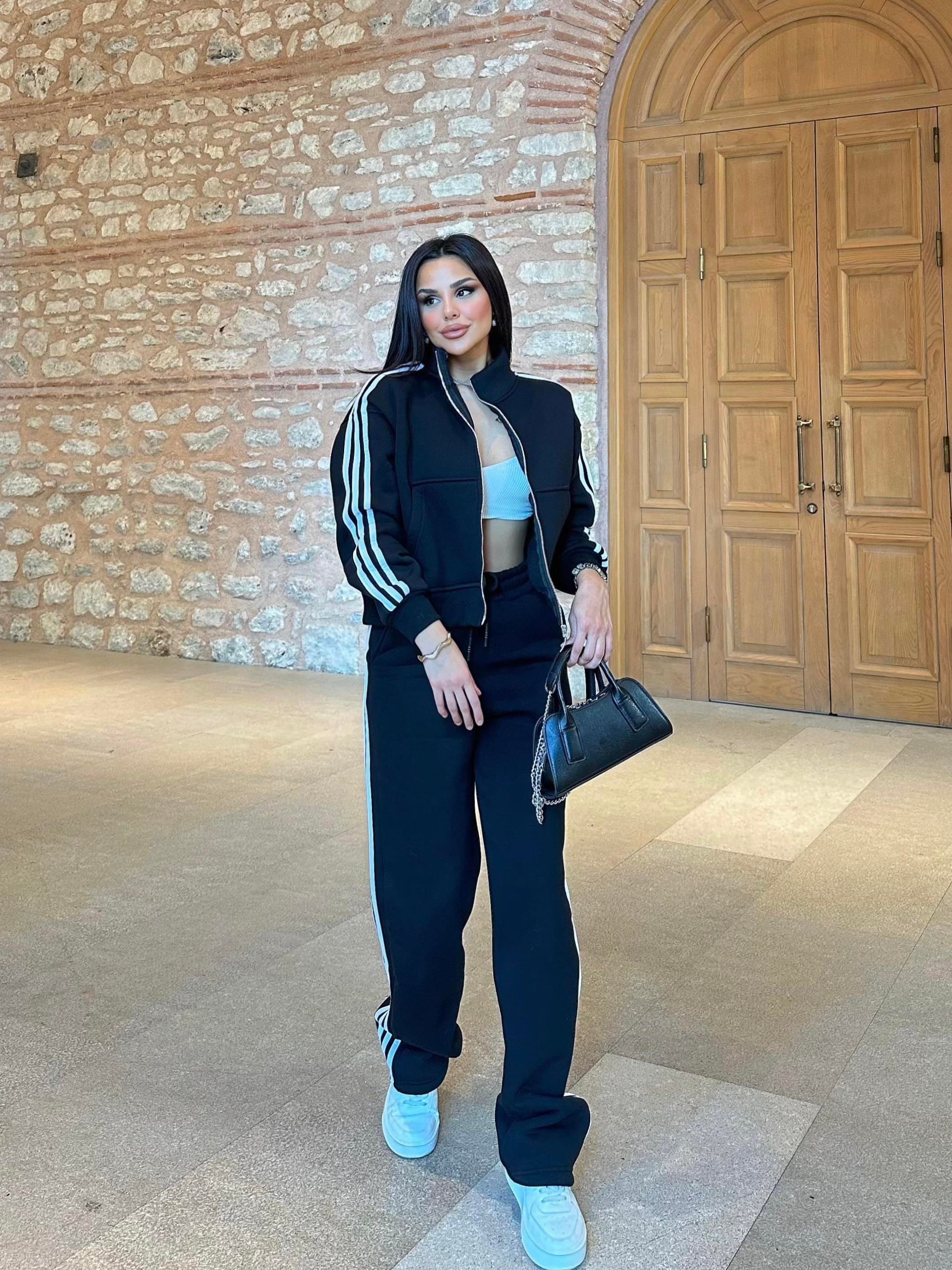 Glide  3 İplik Spor Takım  Siyah