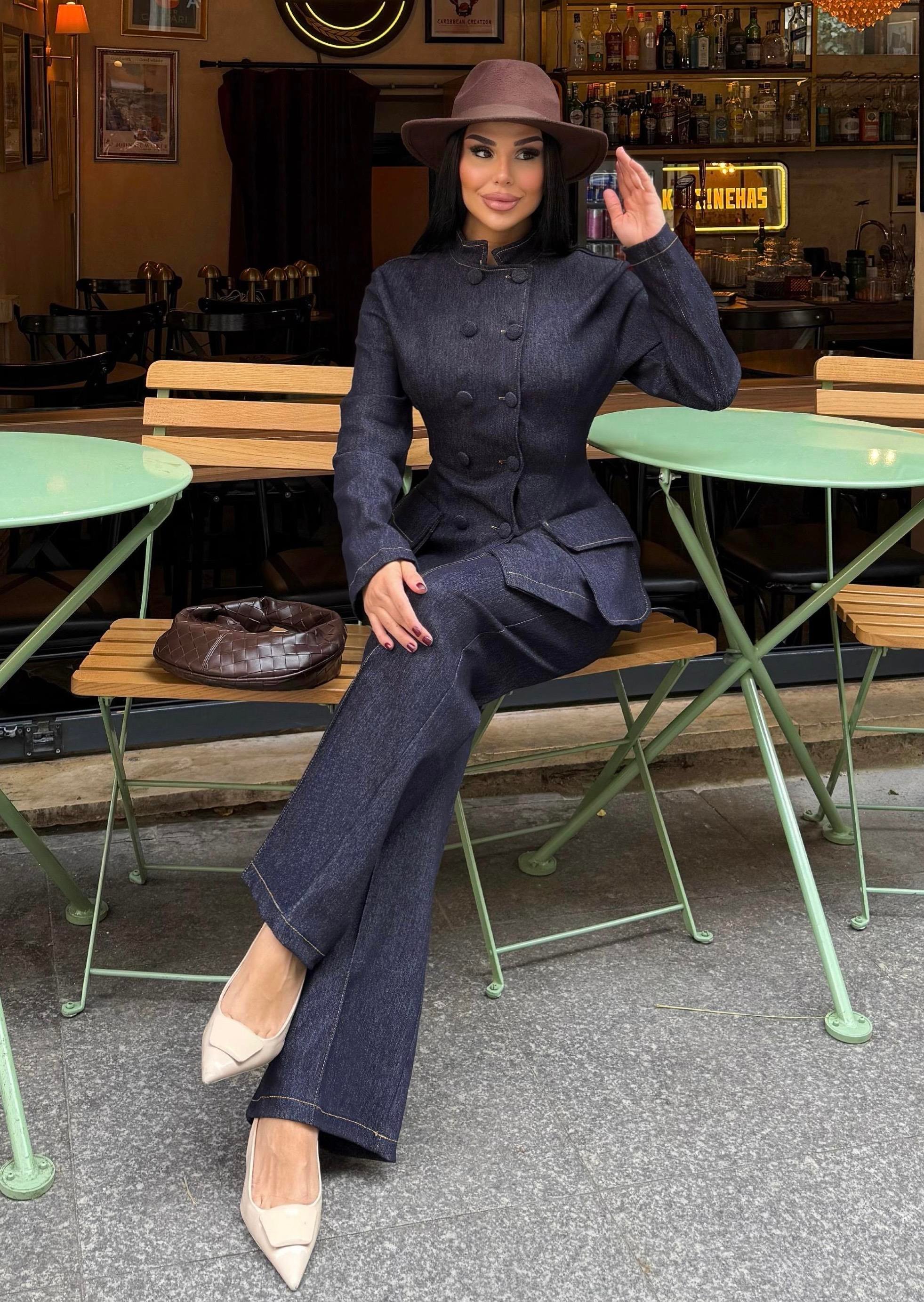 Helins  Denim Takım Lacivert