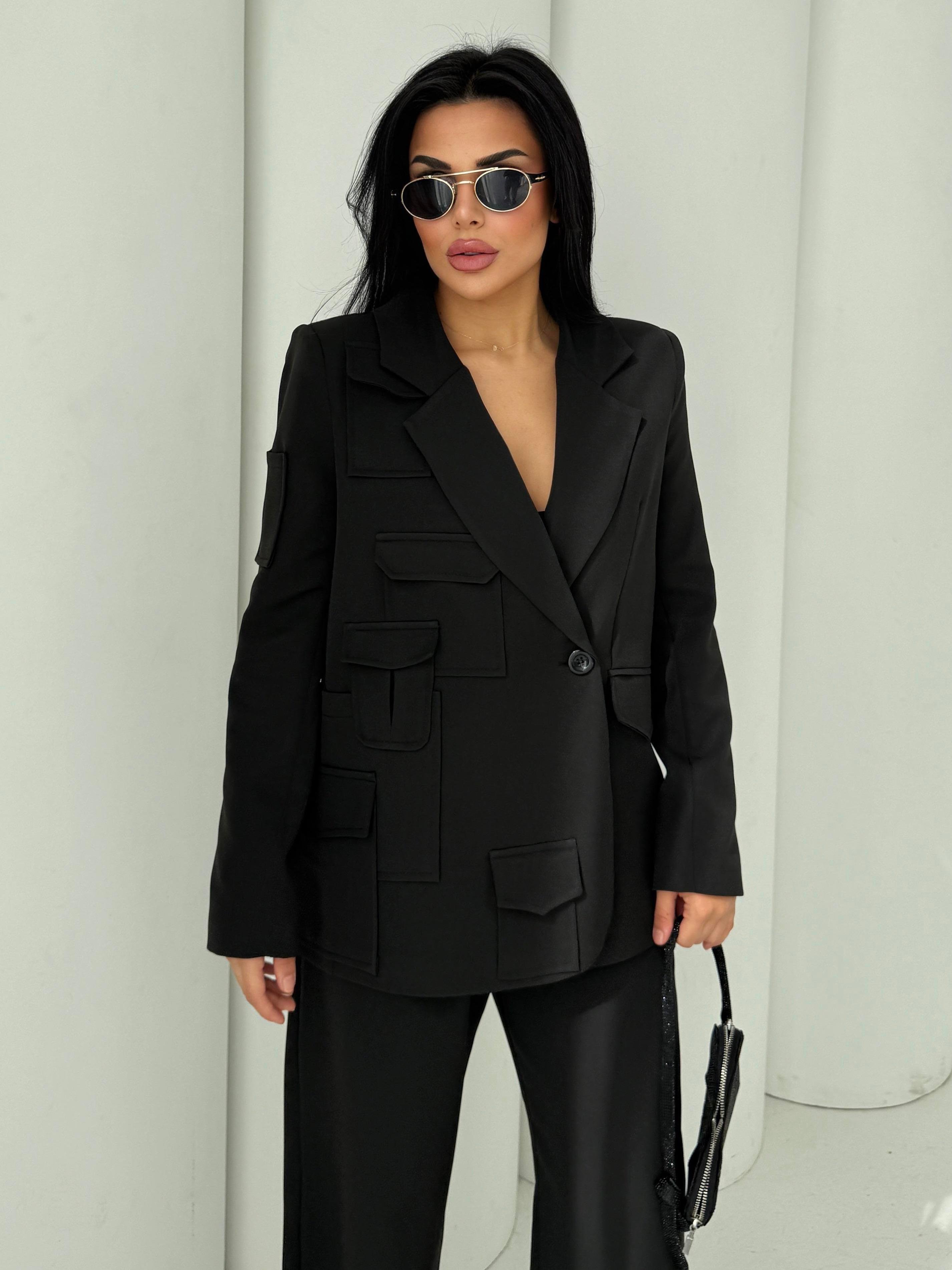 İndia Tasarım Blazer Ceket Siyah