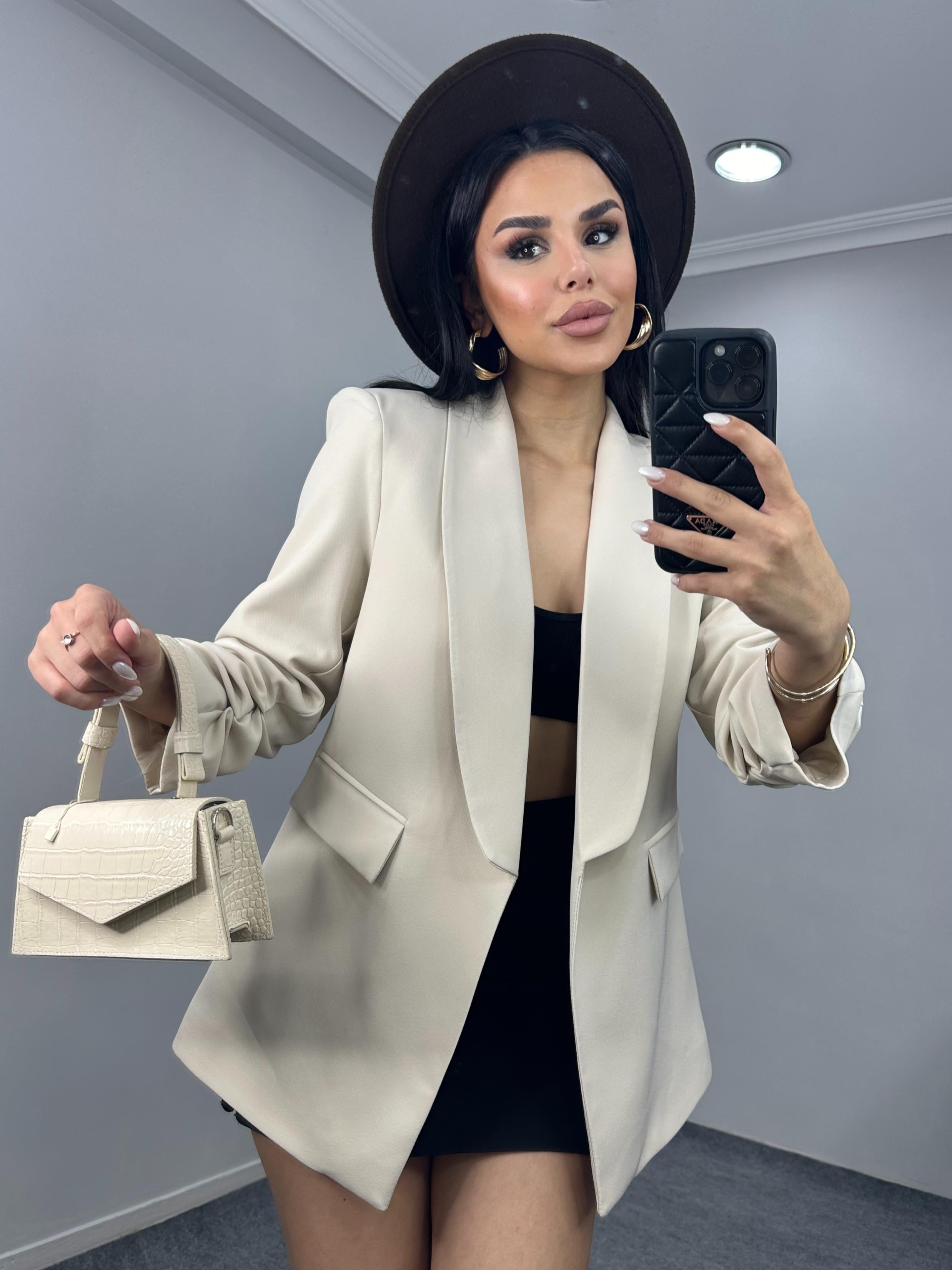 İsabelle Blazer Ceket Taş