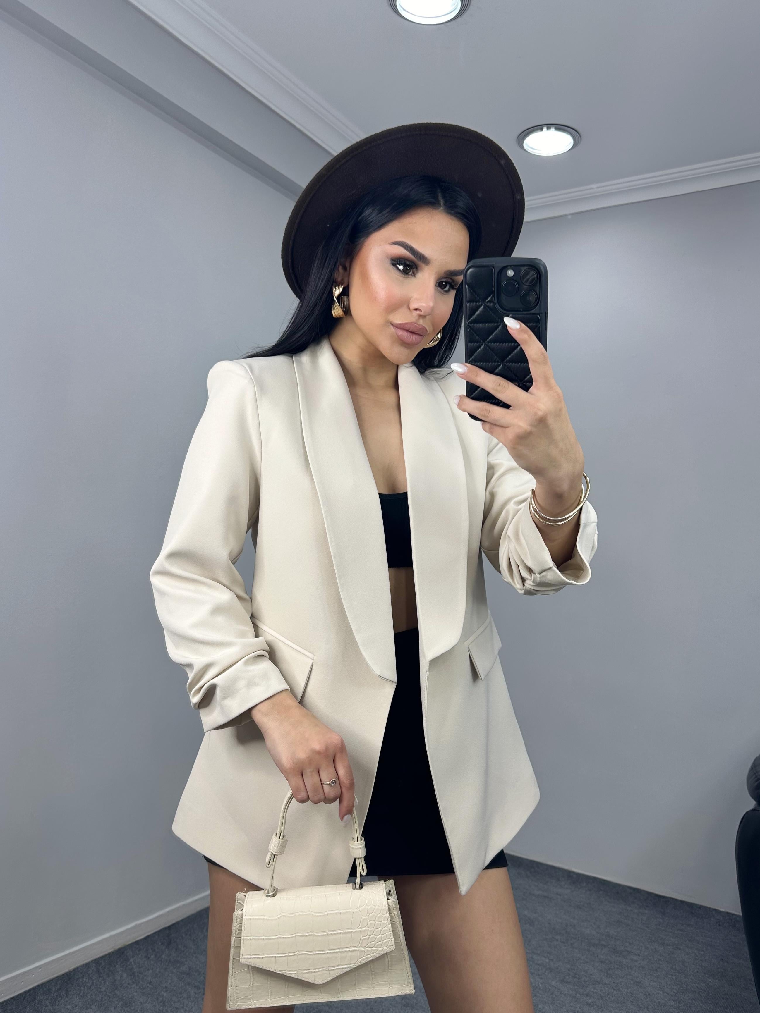 İsabelle Blazer Ceket Taş