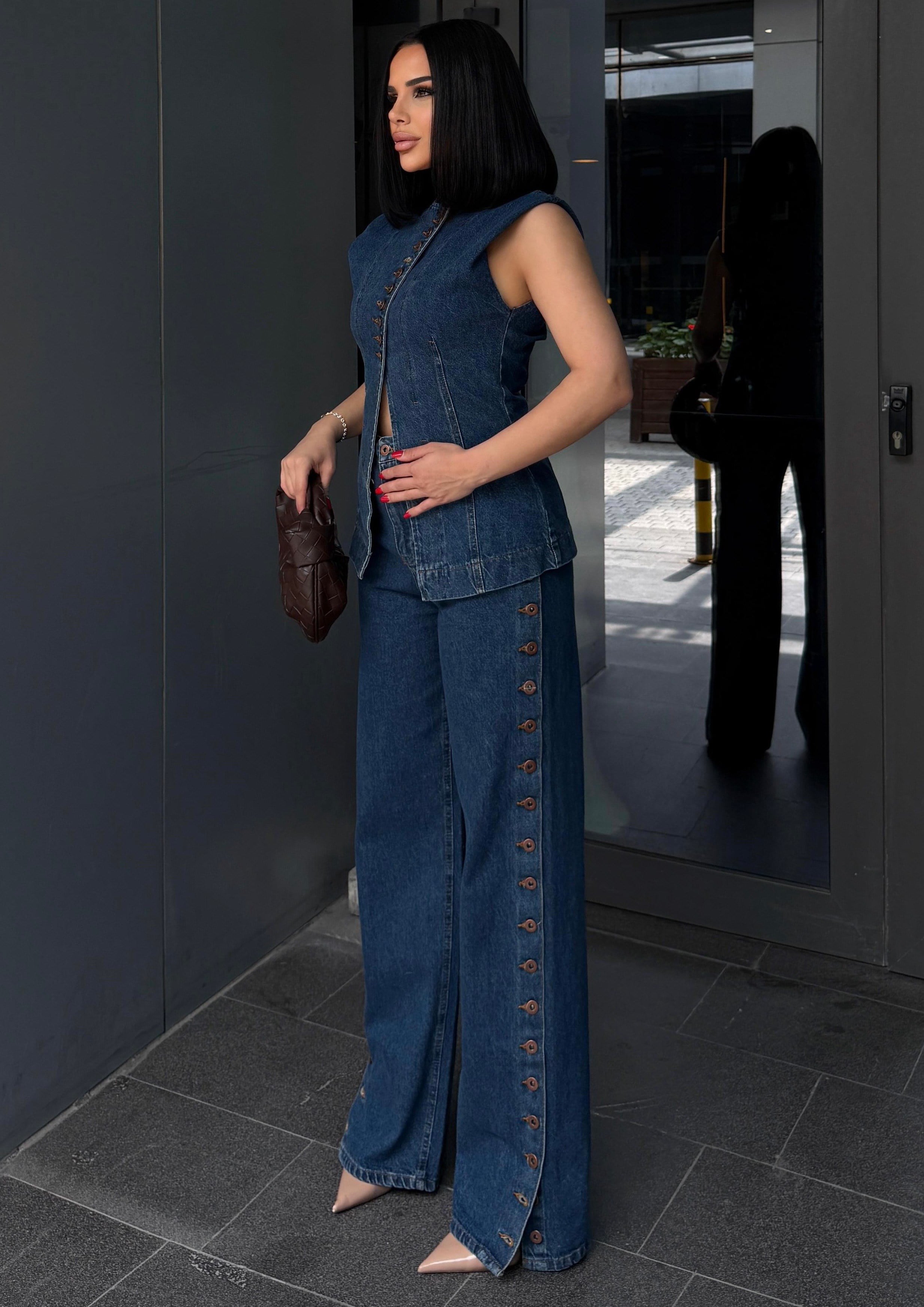 Lalins Tasarım. Denim Takım Lacivert