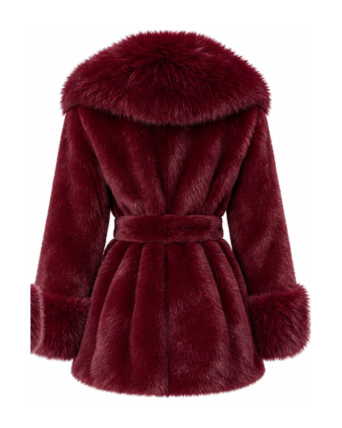 Laty İthal Angora Kürk Kısa Bordo