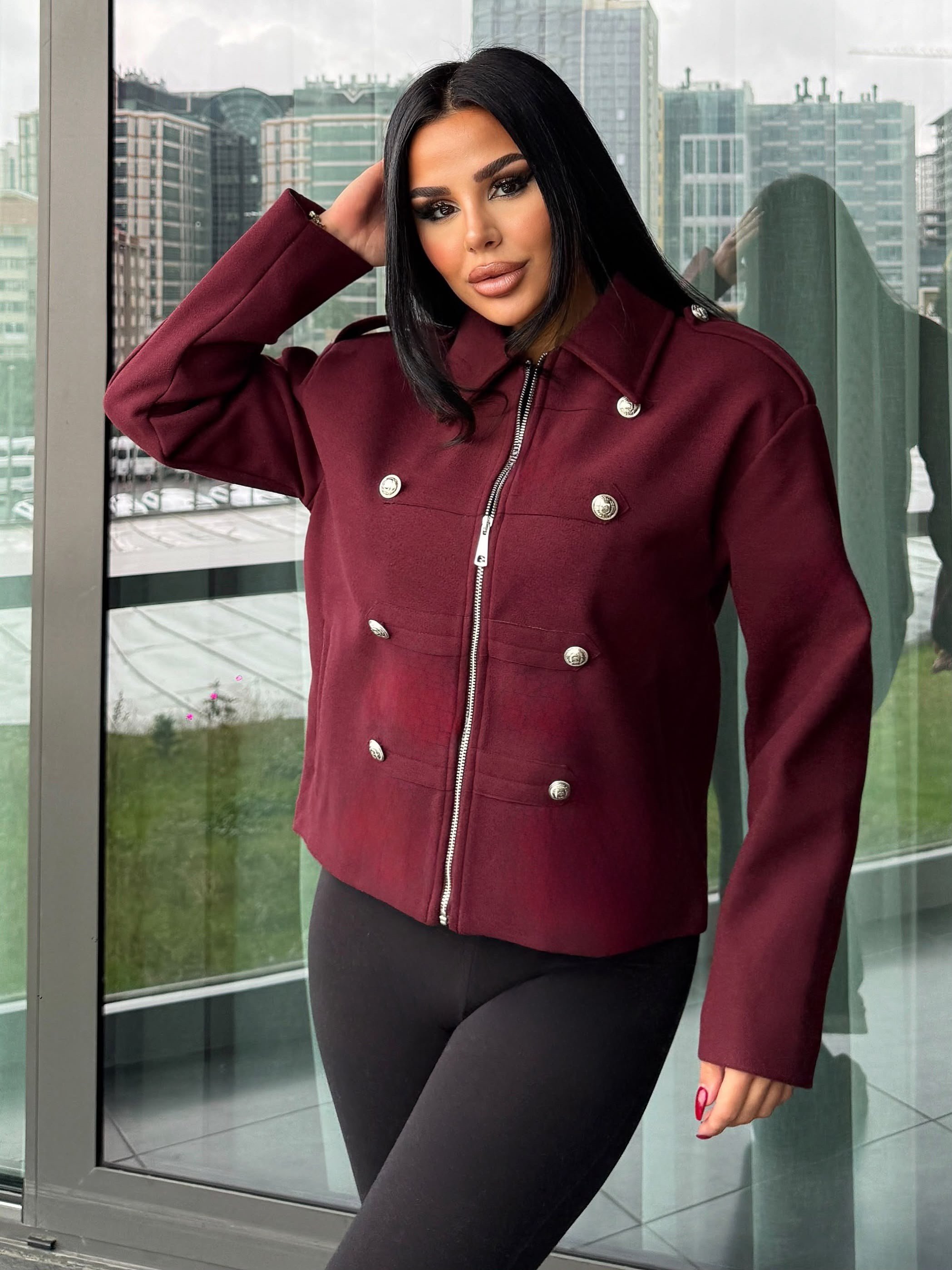 Milans Tasarım Ceket Bordo