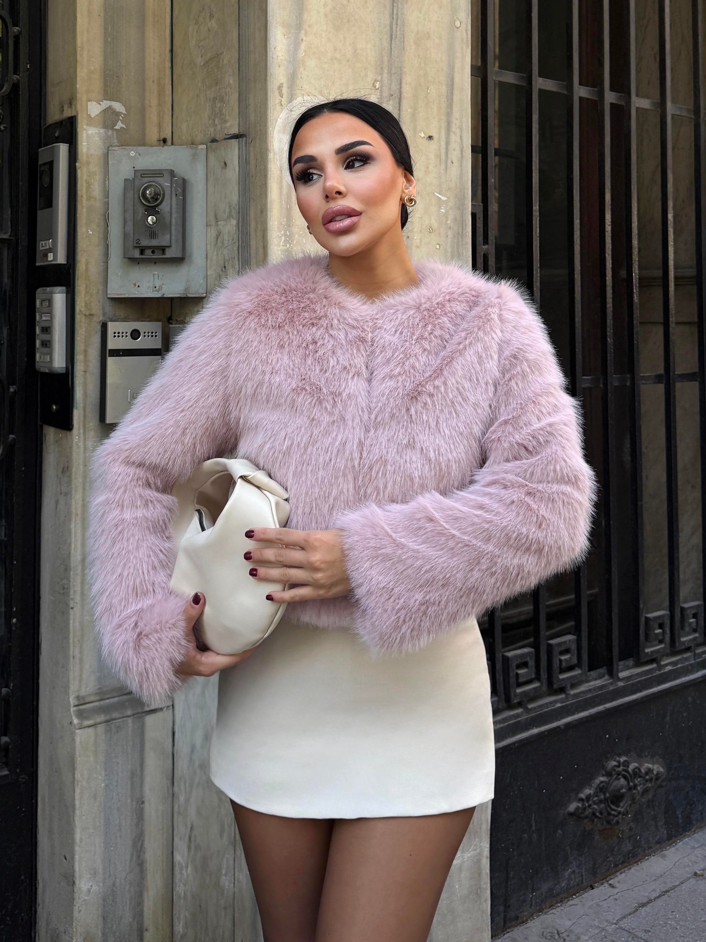 Minicos Crop Kürk Pudra