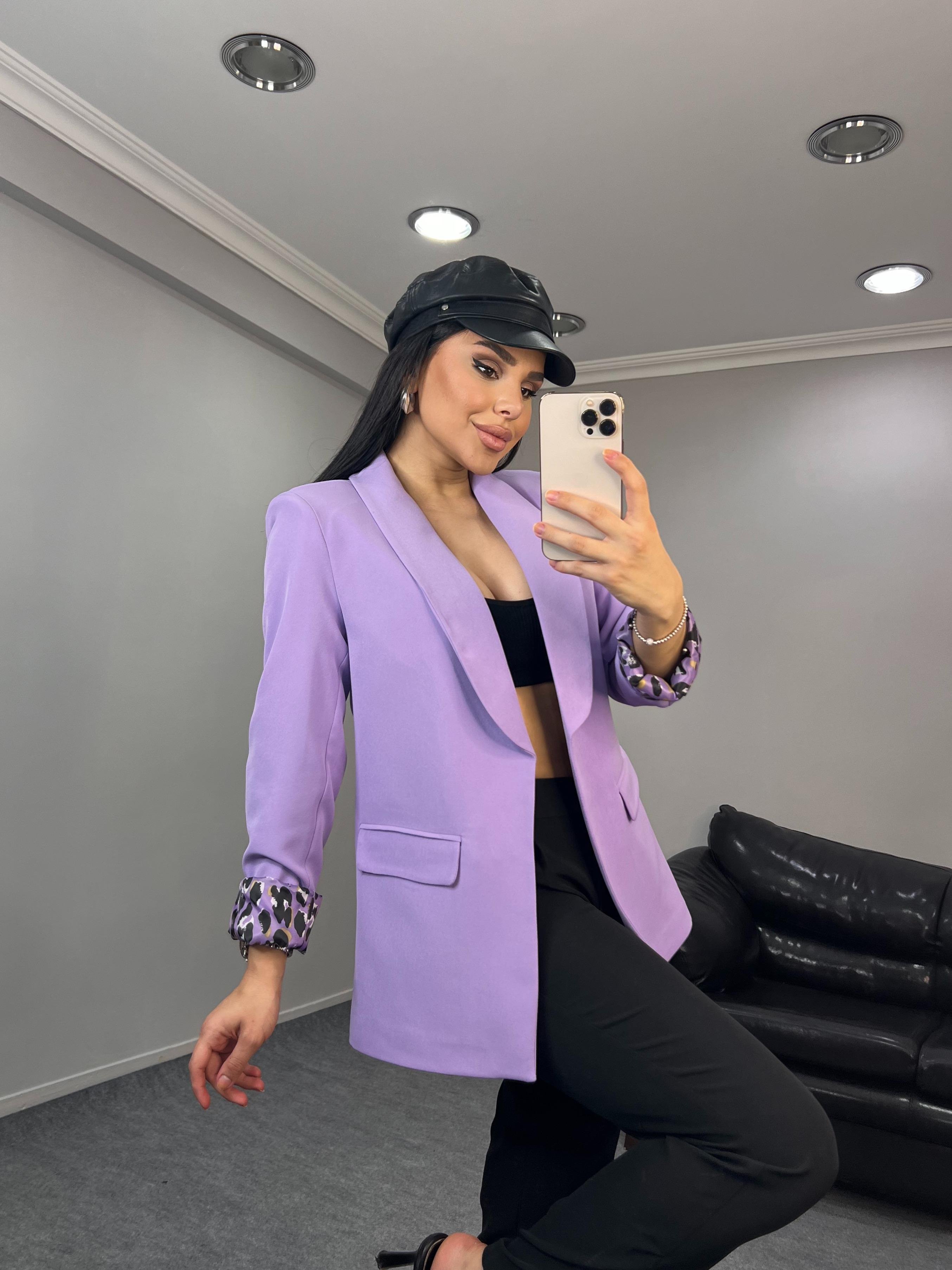 Moss Blazer Ceket Lila
