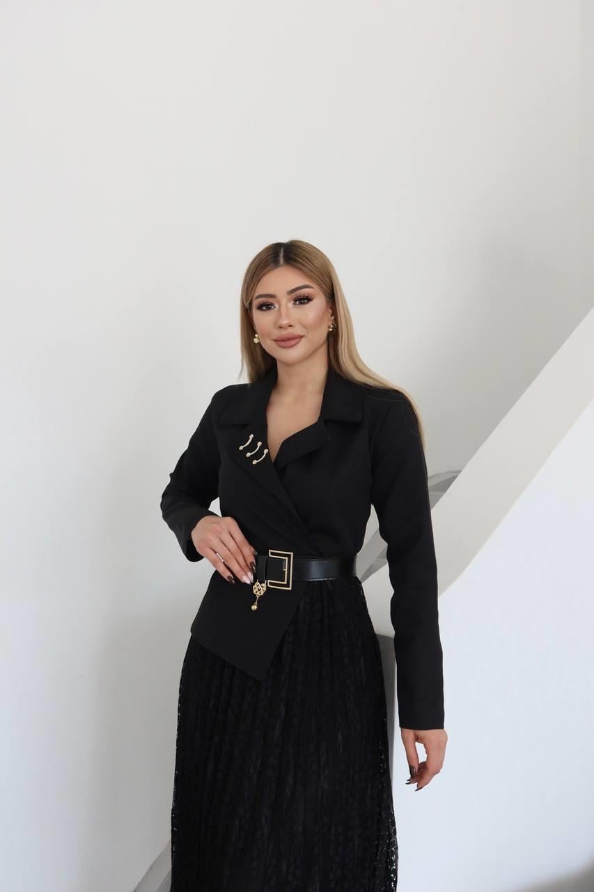 Nikol Tasarım Elbise Siyah